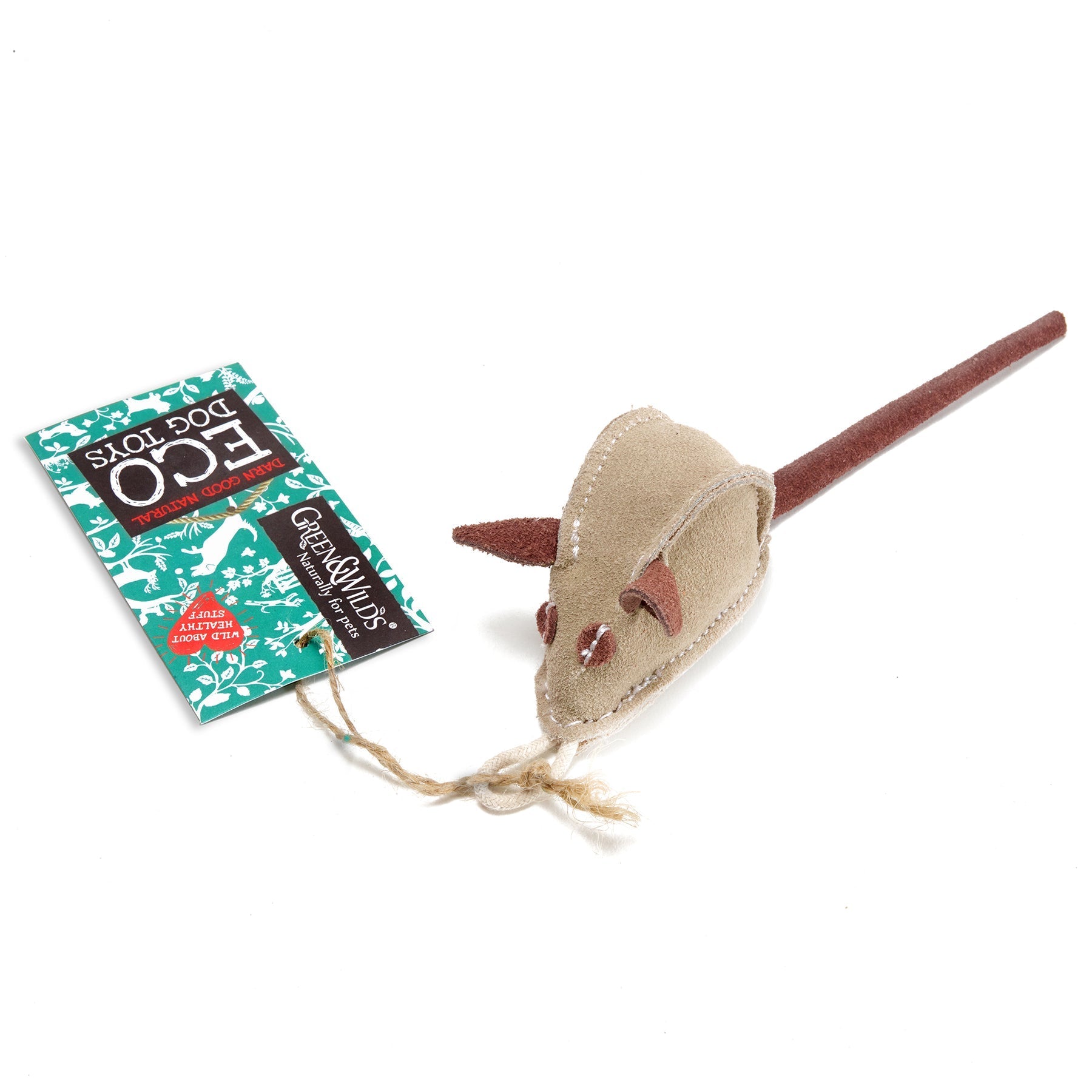 Mighty Mike the Mouse Natural Dog Toy