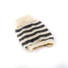 Grey and white striped Merino wool Dog Jumper.