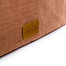 Organic orange herringbone cotton natural Nest dog bed from Hixx.